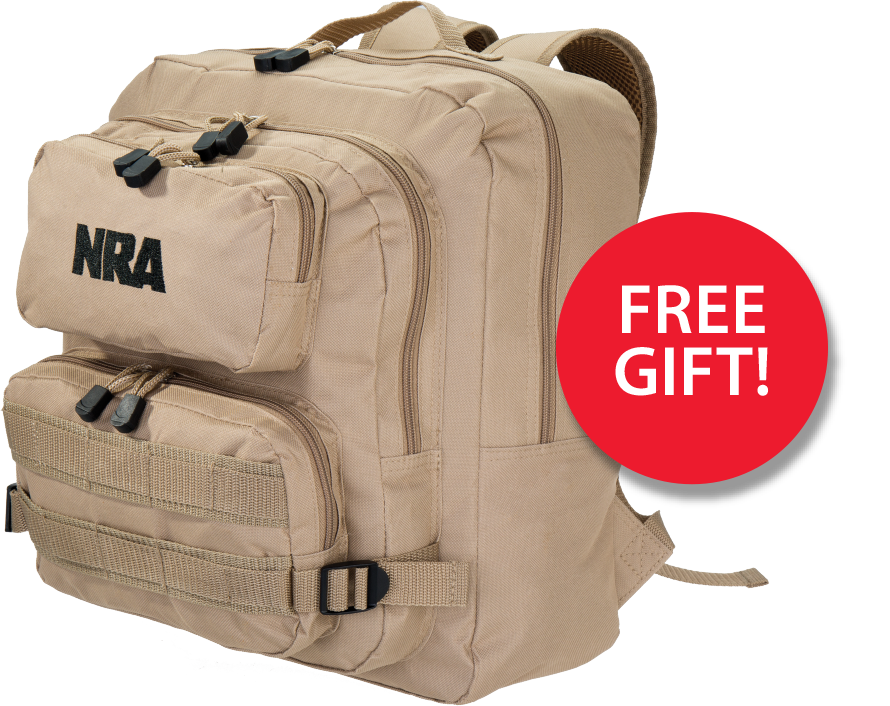 Join NRA and Receive NRA's Dessert Storm Backpack NRA Membership