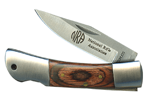 NRA Rosewood Handle Pocket Knife